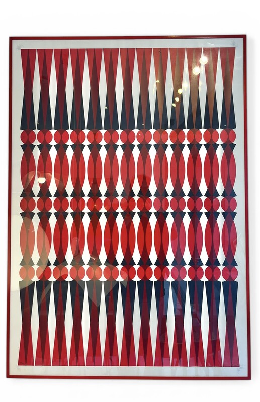 P 898 AG abstract composition lithography by Miodrag 