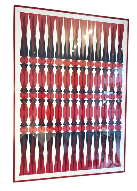 P 898 AG abstract composition lithography by Miodrag 