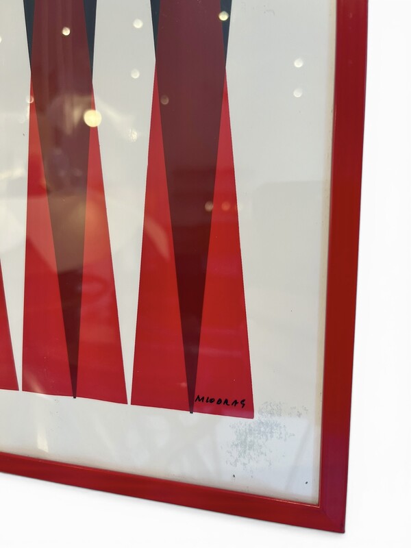 P 898 AG abstract composition lithography by Miodrag 