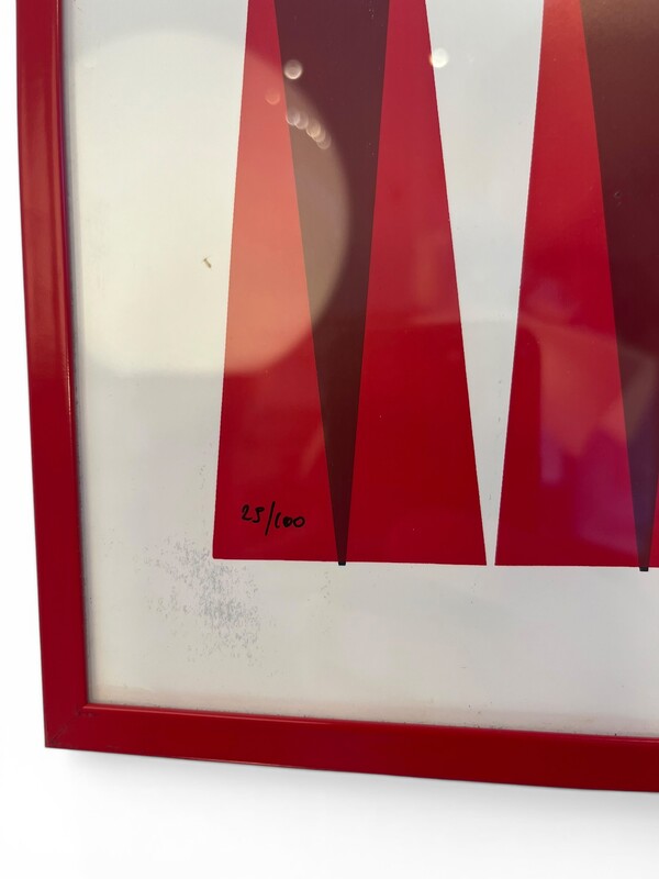 P 898 AG abstract composition lithography by Miodrag 