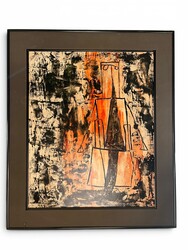 P 904 JC oil on Canvas, composition 