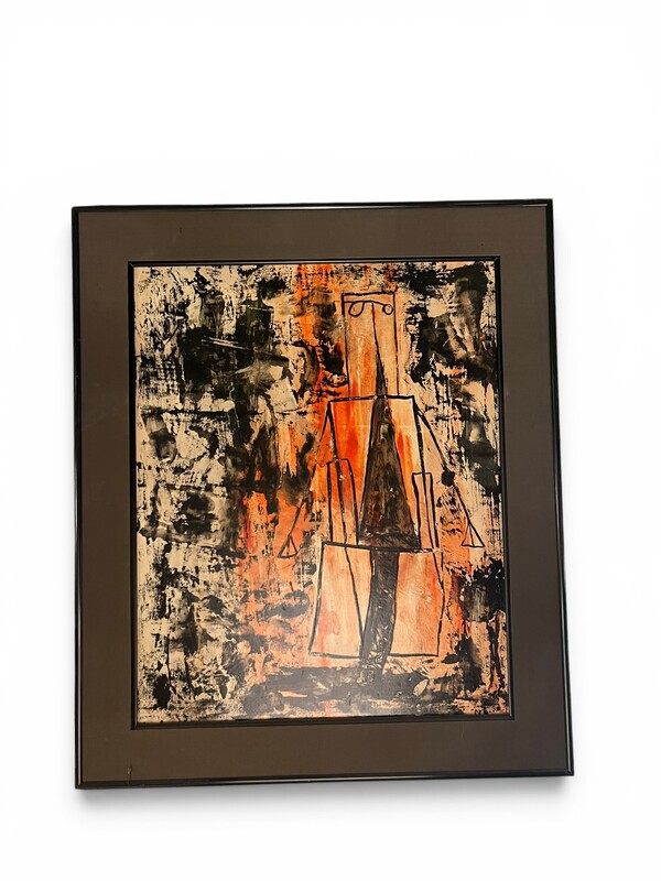 P 904 JC oil on Canvas, composition 