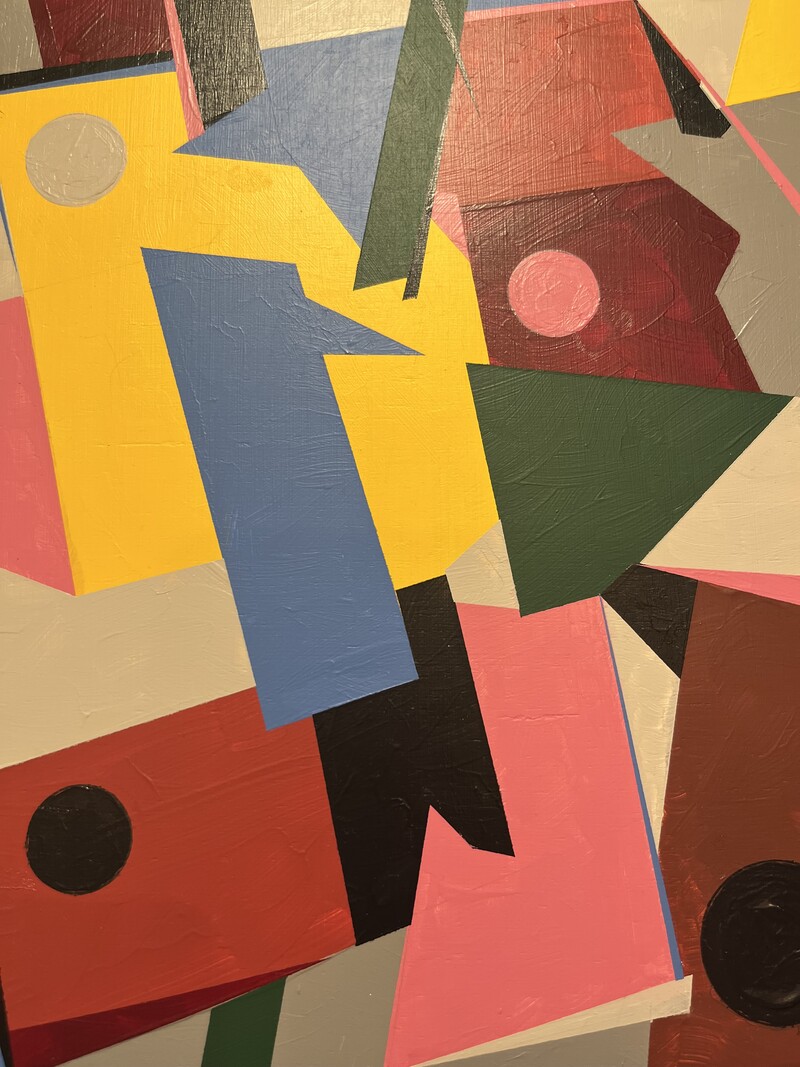 P 905 AS abstract composition on panel, 1976