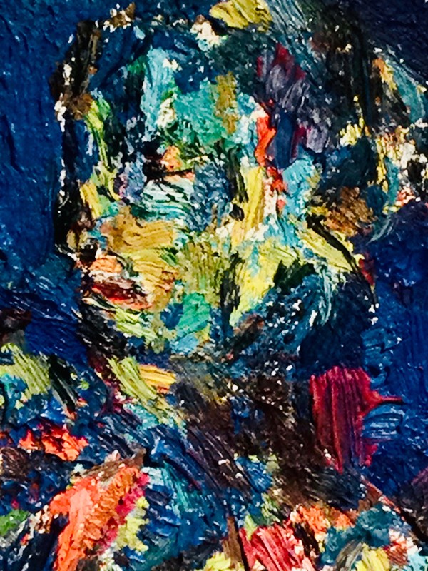 P 92 AS  Huile sur panneau «  Composition » Herman Diels (1903-1985) Belgique