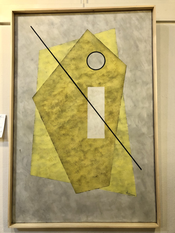 P 97 AS Abstraction Painting, Alain Vael, 1985