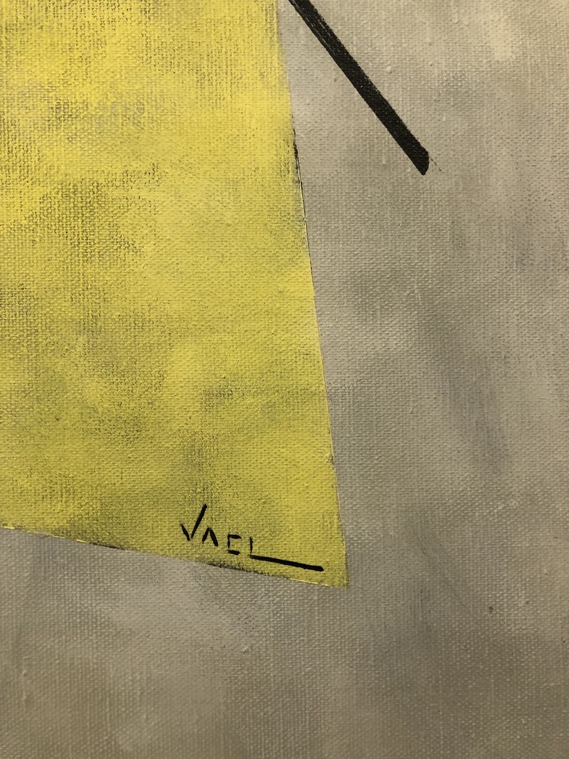 P 97 AS Abstraction Painting, Alain Vael, 1985