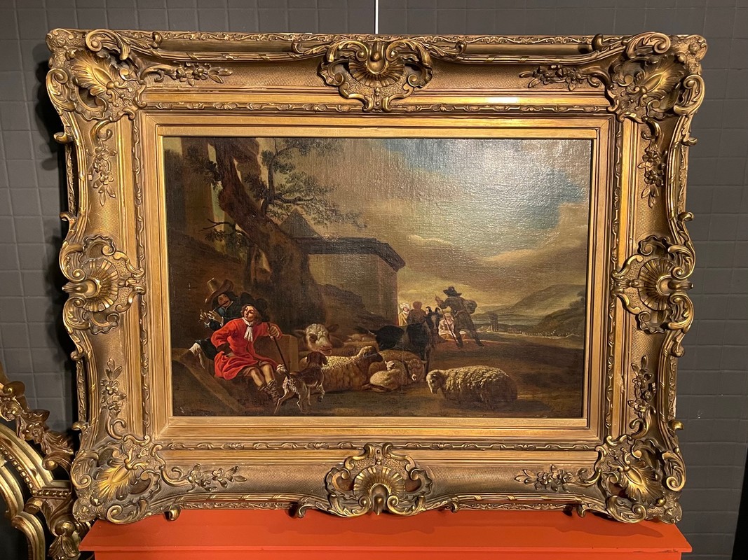 P72 as scene champetre XVIII étiquette au dos Garon Dalberg 12 mars 1782 Pragdam
