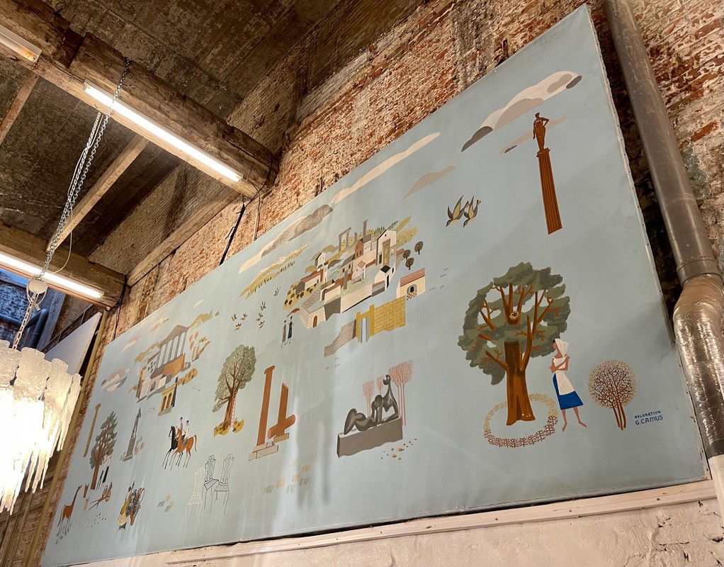 P90 importante toile signée G Camus