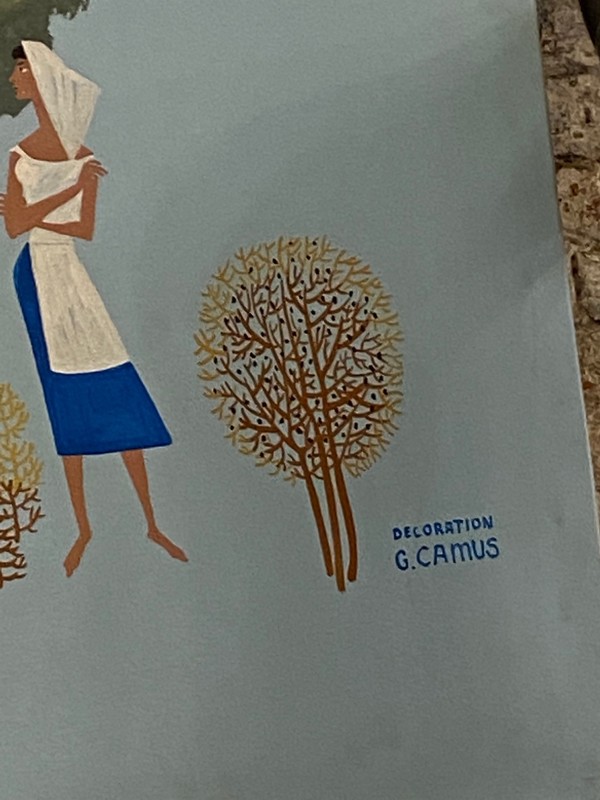 P90 importante toile signée G Camus