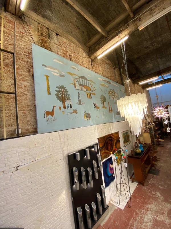 P90 importante toile signée G Camus