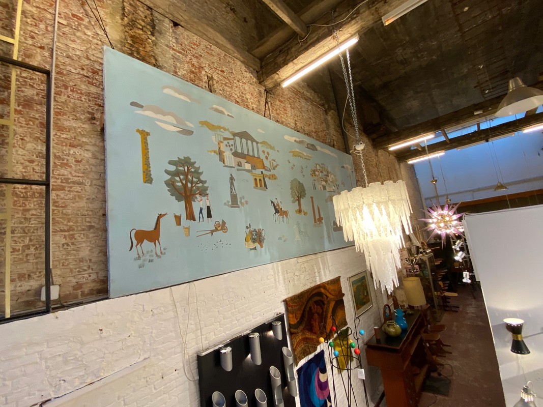 P90 importante toile signée G Camus