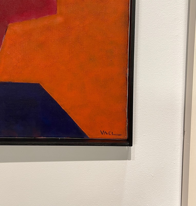 P94 as oil on canvas signed Alain Vael 1984