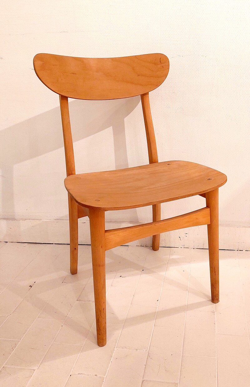 S 112 JC Set 6 danish chairs 1960s