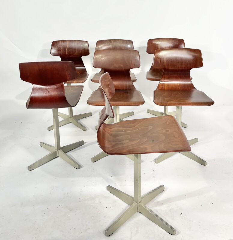 S 177 AG set of 7 Pagholz chairs 