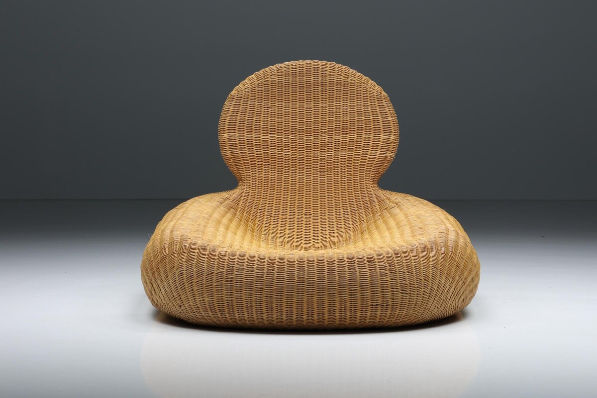 S 178 APO Rattan Storvik Lounge Chair by Carl Öjerstam for Ikea, 2000s