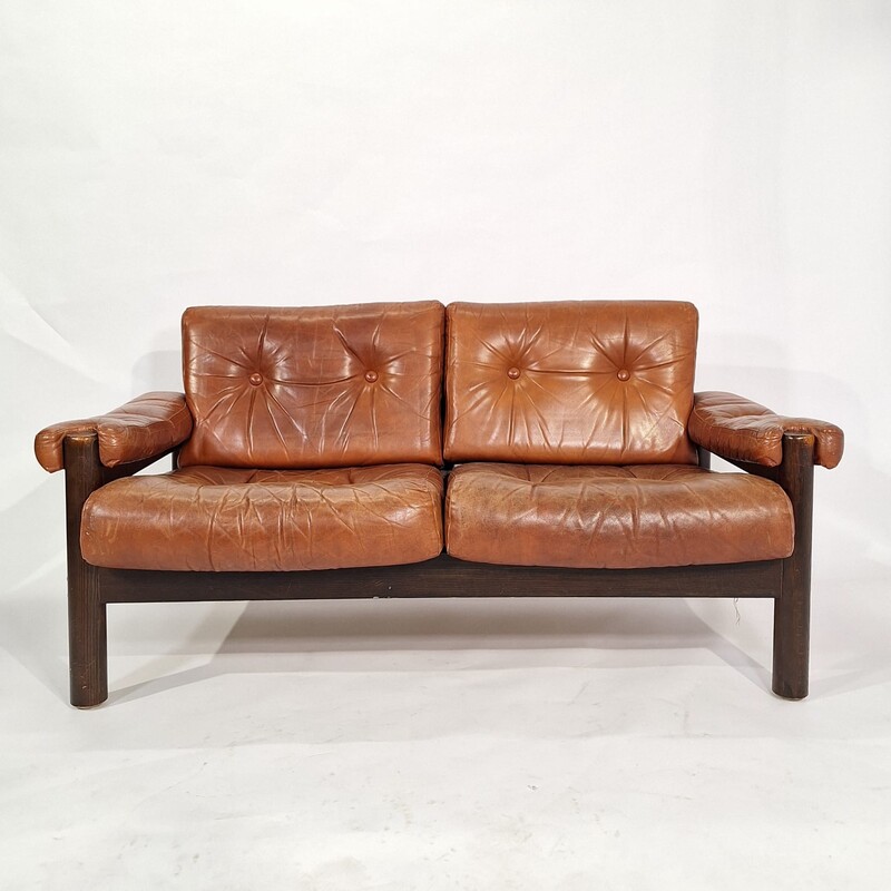 S 185 APO 2 seats leather sofa 