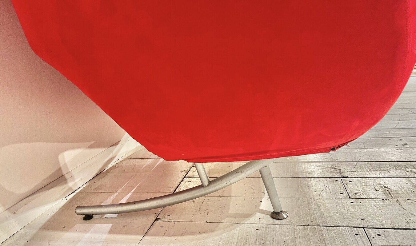 S 232 APO red alcantara sofa by Ron Arad ( 2 in stock ) 