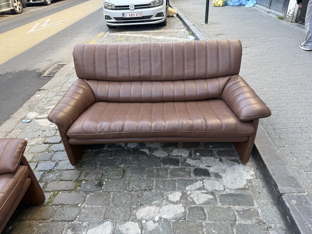 S 244 AG De Sede DS 86 brown leather 2 places