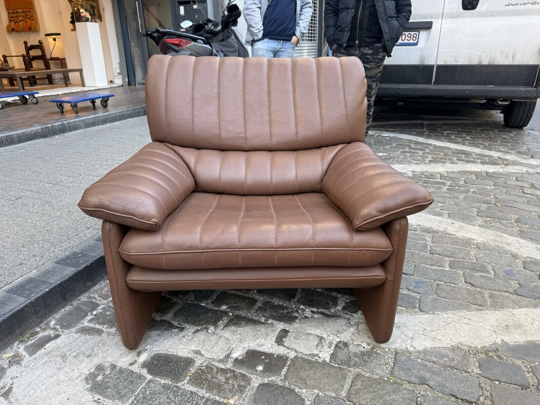 S 245 AG De Sede DS 86 brown leather 1 place 