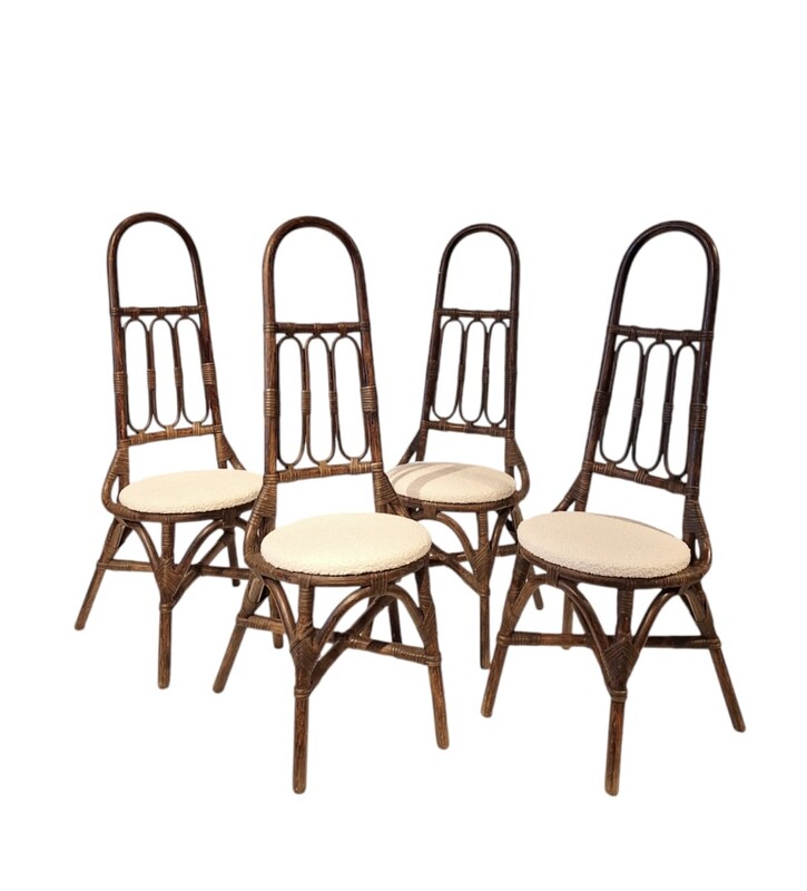 S 246 JFC set of 4 bamboo chairs 