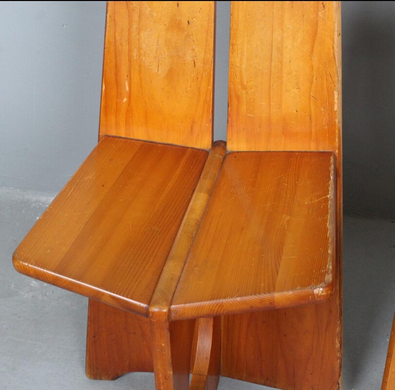 S 252 DAN pair of chairs by GILBERT MARKLUND for  Furusnickarn AB, Sweden 1970