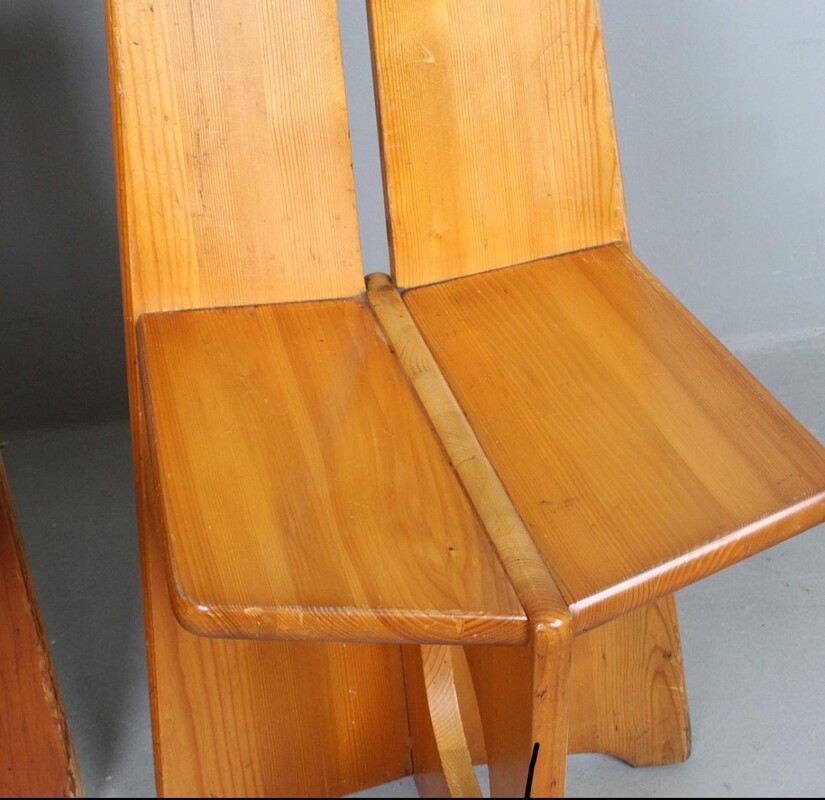 S 252 DAN pair of chairs by GILBERT MARKLUND for  Furusnickarn AB, Sweden 1970