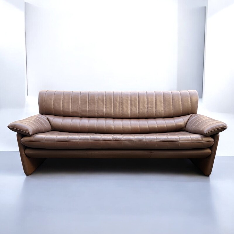S 256 AG set of 3 sofa by DESEDE brown leather 