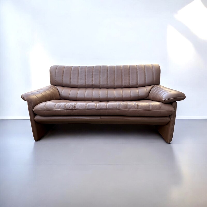 S 256 AG set of 3 sofa by DESEDE brown leather 