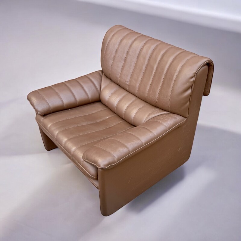 S 256 AG set of 3 sofa by DESEDE brown leather 