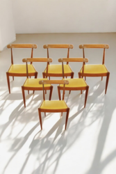 S 257 JC Set of 6 dining chairs by Alfred Hendrickx for Belform, Belgium 1960s