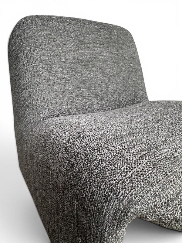 S 258 JB Pair Alky Chairs, Design by Giancarlo Piretti for Anonima Castelli, 1980s Reupholstered in Minotti fabric