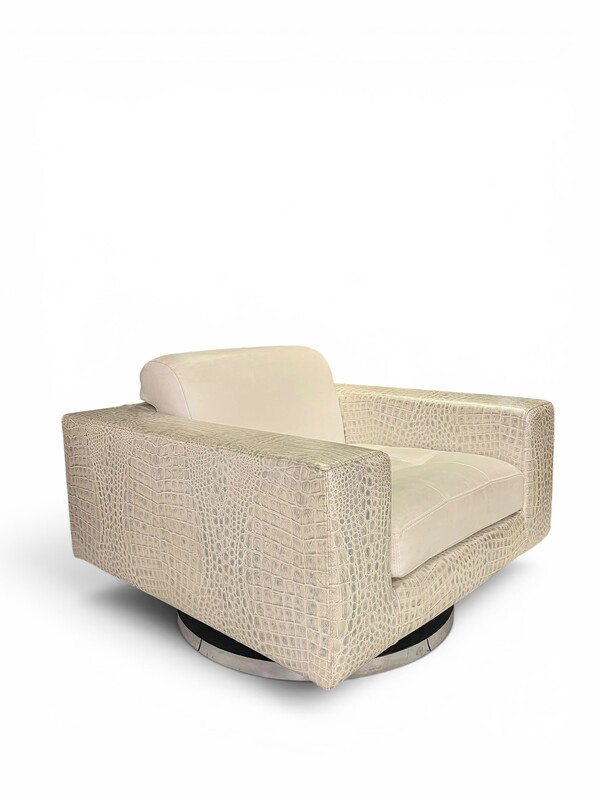 S 260 FL rotative armchair by Vladimir Kagan, model Brodway, The New York collection, 1980’s
