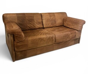 S 263 SC/CY brown leather sofa