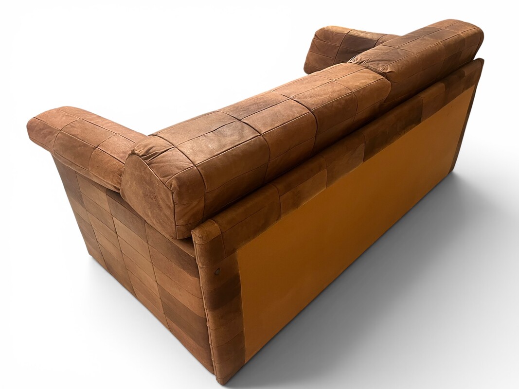 S 263 SC/CY brown leather sofa