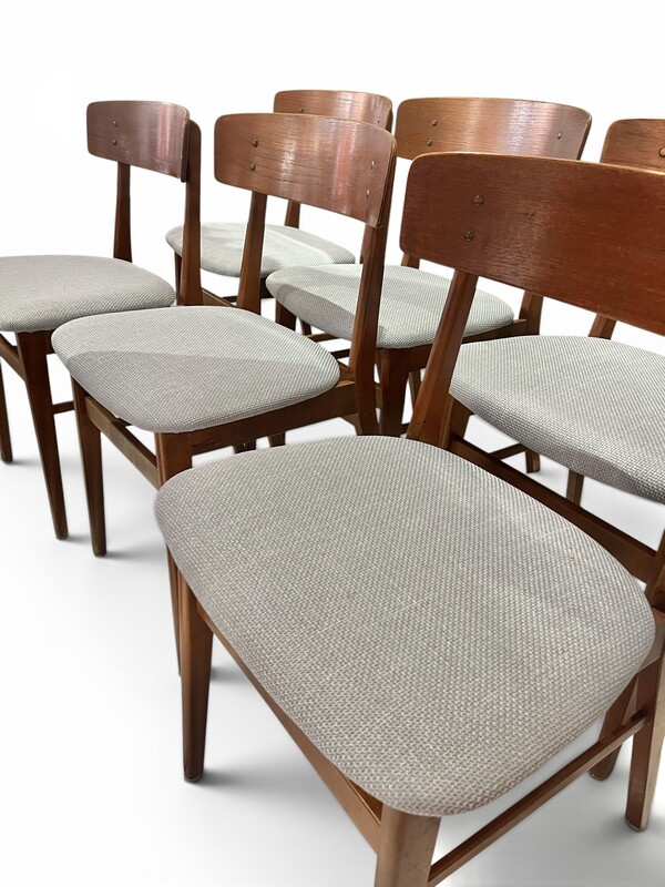 S 268 FL set of 6 chairs by Farstrup Mobler, Denmark 1960’s