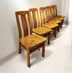 S 270 GOT set of 6 pine chairs 