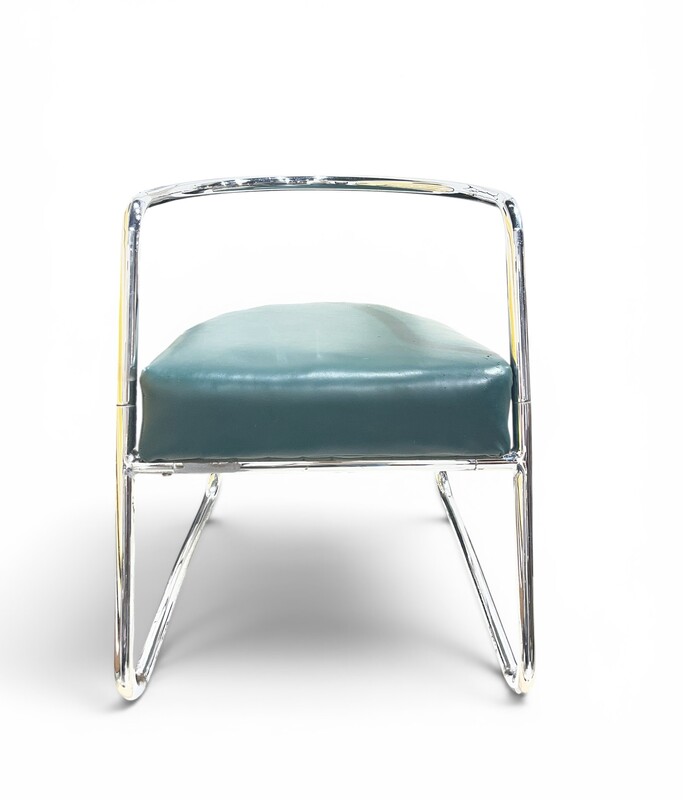 S 271 PL modernist chrome tubular armchair by Maurice Barret for Dupré & Perrin, 1930’s
