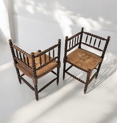 S 273 RD pair of corner armchairs 