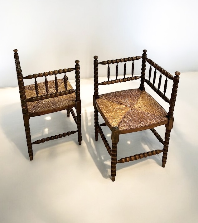 S 273 RD pair of corner armchairs 