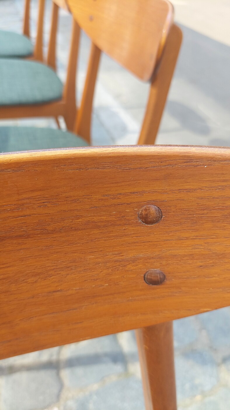 S 276 JC Set of 6 no.210 Farstrup Møbler Danish Dining Chairs 1960s 