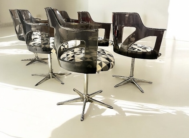 S 277 GOT set of 6 Space Age style chairs 