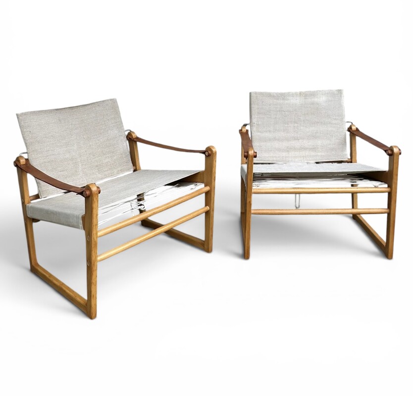 S 277 JB pair of Cikada Safari chairs, Bengt Ruda for IKEA, 1963