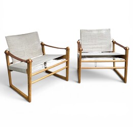 S 277 JB pair of Cikada Safari chairs, Bengt Ruda for IKEA, 1963