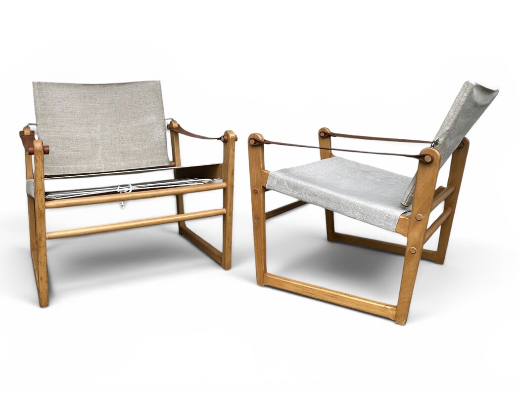 S 277 JB pair of Cikada Safari chairs, Bengt Ruda for IKEA, 1963