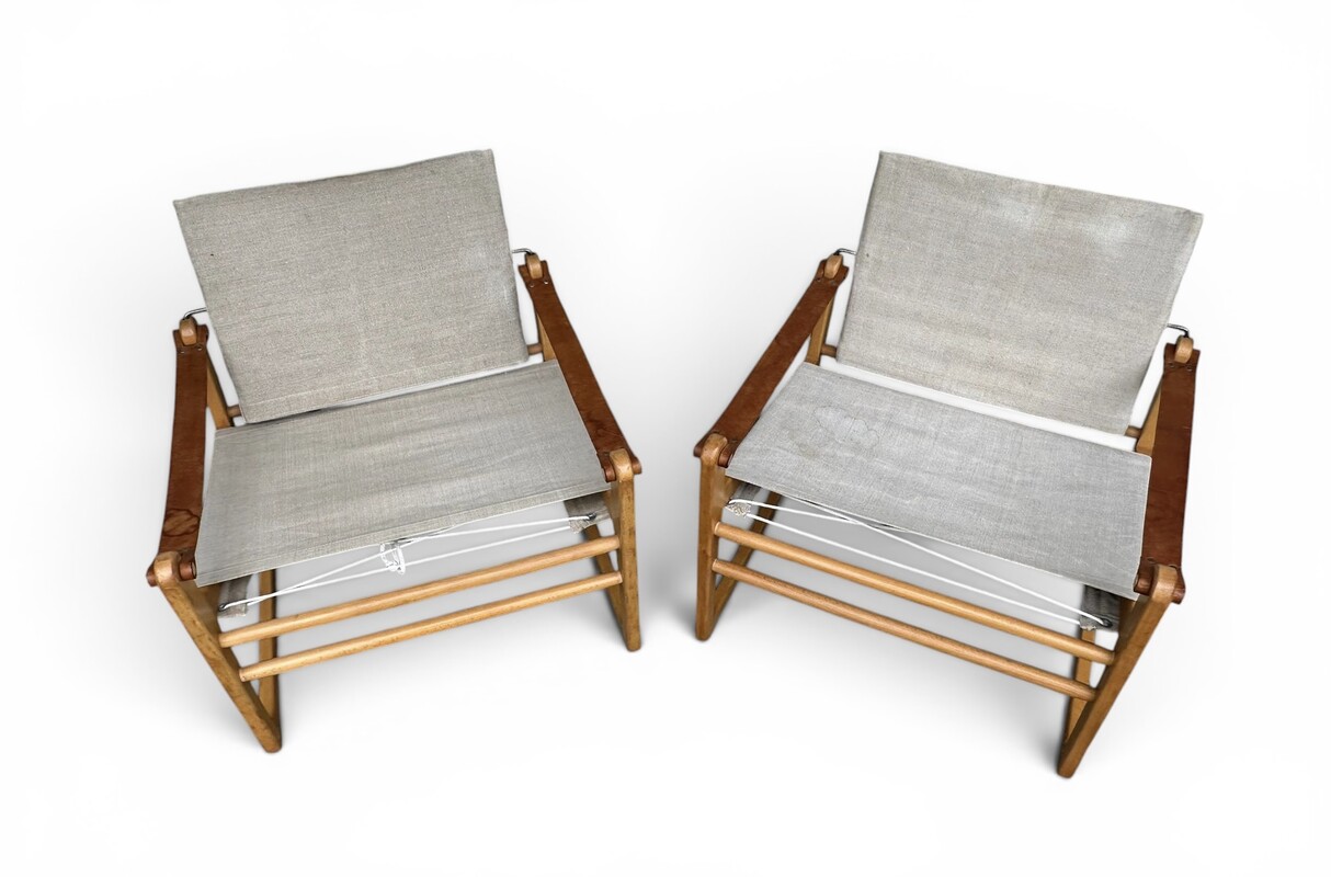 S 277 JB pair of Cikada Safari chairs, Bengt Ruda for IKEA, 1963