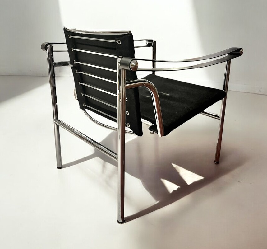 S 278 JB Early LC1 Chair Le Corbusier, P. Jeanneret & C. Perriand Cassina, Italy, 1960-70s