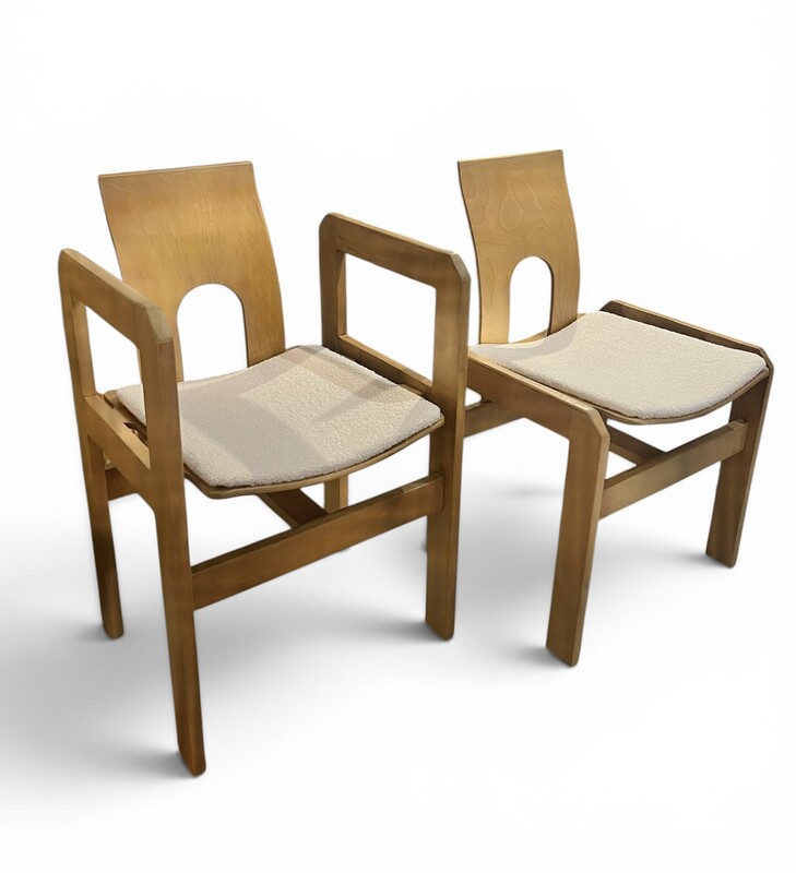 S 281 TH pair of a chair + armchair by Techforme