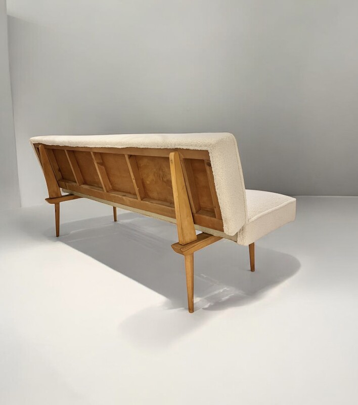 S 282 AV White 2 seats sofa - bed 