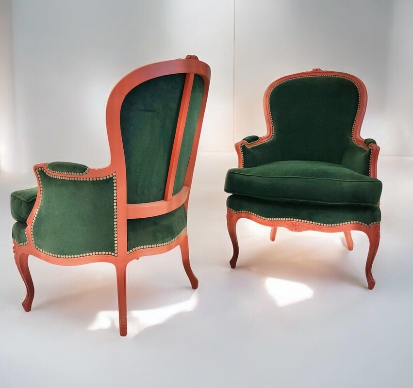 S 283 JFC pair of Louis XV armchairs 