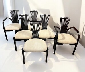 S 284 APO set of 4 chairs and 2 armchairs by Torstein Nilsen for Westnofa,